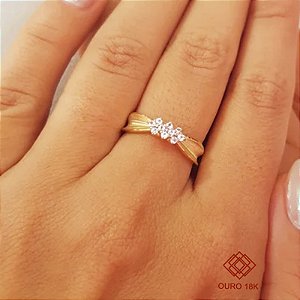 Anel Topázio Ouro 18k