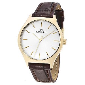 Kit Relógio Champion Feminino Dourado Cn28295w