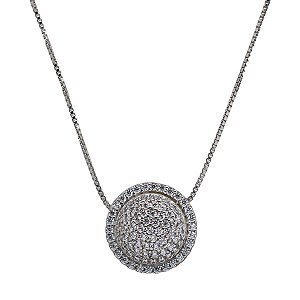 Gargantilha Tríade Prata 925 Zircônia