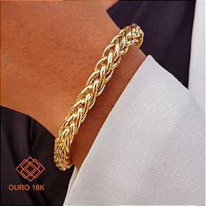 Pulseira Palmeira Ouro 18k