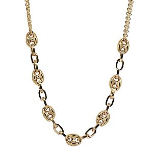 Gargantilha Grão de Café Ouro 18k