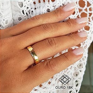 1 Aliança Casamento Ouro 18k