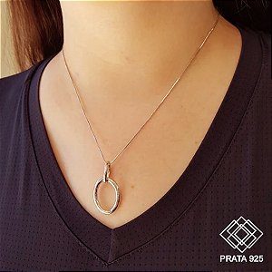 Gargantilha 2 Elos Prata 925