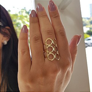 Anel Dez Mandamentos Ouro 18K
