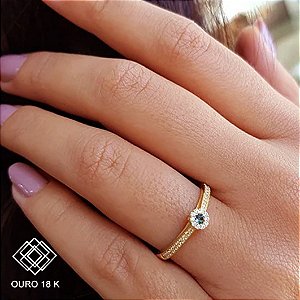 Anel Formatura Engenharia Ambiental Ouro 18k - Sem emblema