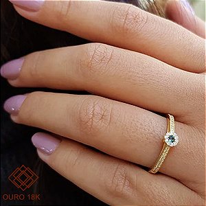 Anel Formatura Gestão Financeira Ouro 18k - Sem emblema