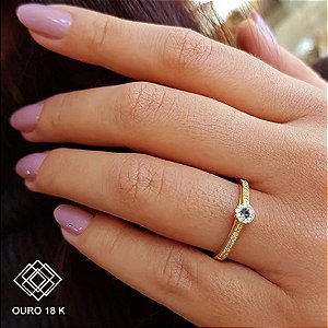 Anel Formatura Marketing Ouro 18k - Sem emblema