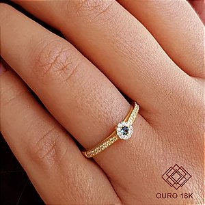 Anel Formatura Recursos Humanos Ouro 18k - Sem emblema