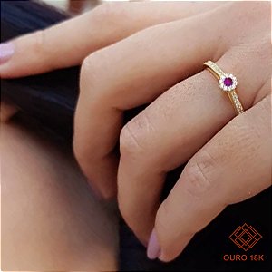 Anel Formatura História Ouro 18k - Sem emblema