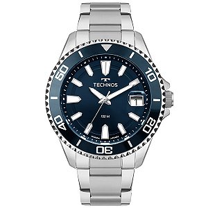 Relógio Technos Masculino Acqua Prata 2415ek/1a