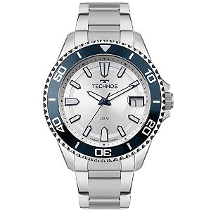 Relógio Technos Masculino Acqua Prata 2415ek/1k