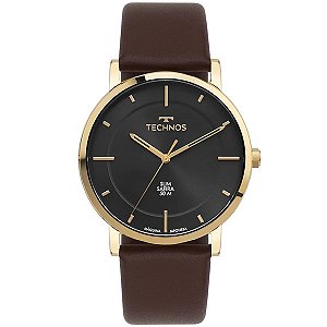 Relógio Technos Masculino Slim Dourado Gl32az/0p