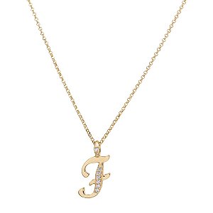 Kit Cordão Elo Português Ouro 18k + Pingente Letra F Ouro 18k