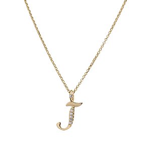 Kit Cordão Elo Português Ouro 18k + Pingente Letra J Ouro 18k