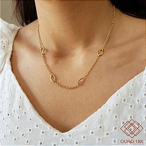 Gargantilha Elos Ouro 18k