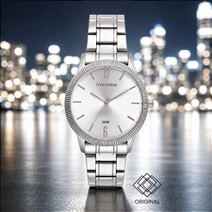 Relógio Feminino Aço Prata Minimalista 36003l0mvne2