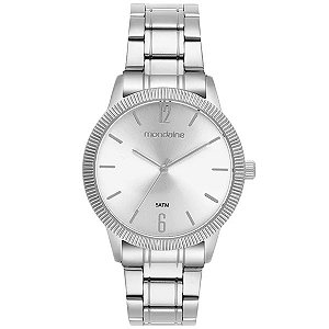 Relógio Feminino Aço Prata Minimalista 36003l0mvne2
