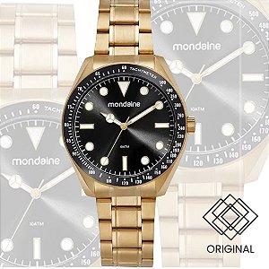 Relógio Mondaine Masculino Aço Dourado 32735gpmvda3k1