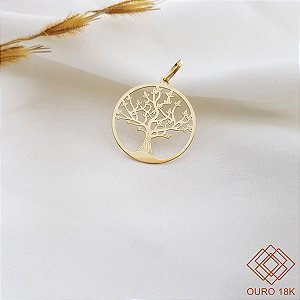 Pingente Árvore da Vida Ouro 18k
