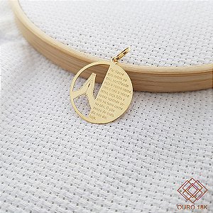 Pingente Pai Nosso Ouro 18k