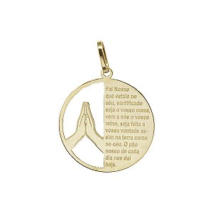 Pingente Pai Nosso Ouro 18k