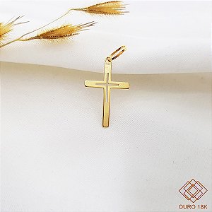 Pingente Cruz Ouro 18k