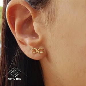 Brinco Infinito Ouro 18k