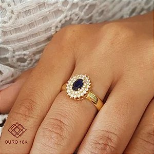 Anel Formatura Fonoaudiologia Ouro 18k - Sem emblema