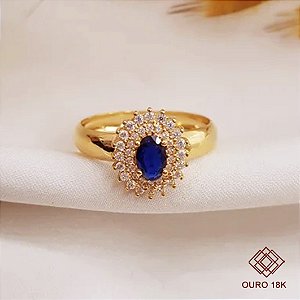 Anel Formatura Pedagogia Ouro 18k - Sem emblema