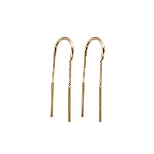 Brinco Anzol Veneziano Ouro 18k