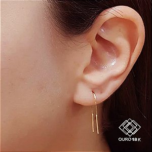 Brinco Anzol Veneziano Pequeno Ouro 18k