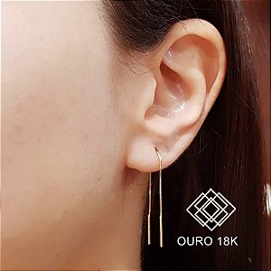 Brinco Anzol Veneziano Médio Ouro 18k