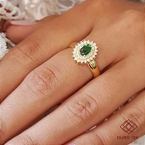 Anel Formatura Biologia Ouro 18k - Sem emblema