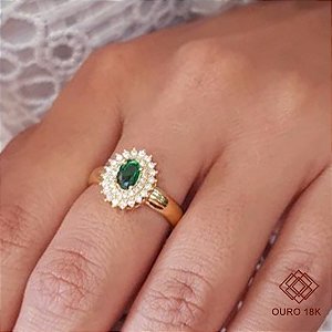 Anel Formatura Magistério Ouro 18k - Sem emblema