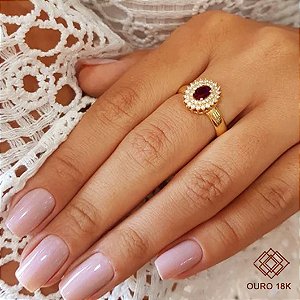 Anel Formatura Odontologia Ouro 18k - Sem emblema