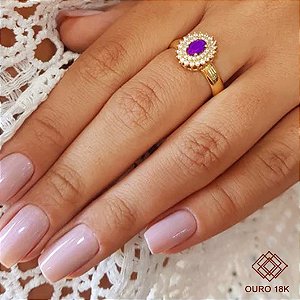 Anel Formatura Letras Ouro 18k - Sem emblema