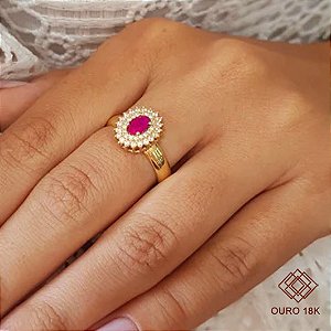 Anel Formatura Ciências Contábeis Ouro 18k - Sem emblema