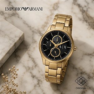 Relógio Armani Exchange Masculino Dourado Ax1875b1 P1kx