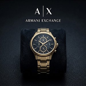 Relógio Armani Exchange Masculino Dourado Ax1875b1 P1kx
