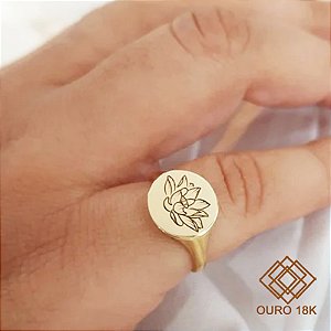 Anel Dedinho Ouro 18k