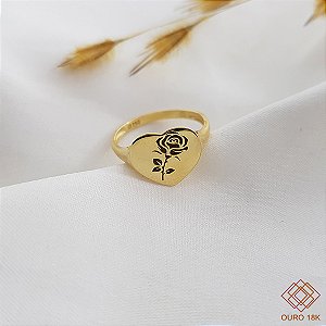 Anel Dedinho Ouro 18k