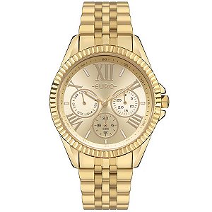 Relógio Euro Feminino Multiglow Dourado Ey6p29aiv/4d