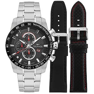 Relógio Technos Masculino Carbon Prata Os1abs/t1e