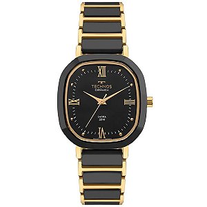 Relógio Technos Feminino Ceramic Sapphire Dourado 2035ndv/1p