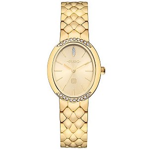 Relógio Euro Feminino Dourado Serpentes Eu2035zaf/4d