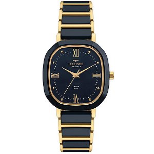 Relógio Technos Feminino Ceramic Sapphire Dourado 2035ndx/1a