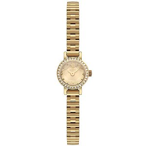 Relógio Technos Feminino Mini Petit Dourado 1042ac/1x