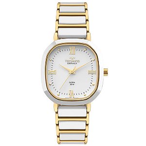 Relógio Technos Feminino Ceramic Sapphire Dourado 2035ndw/1b