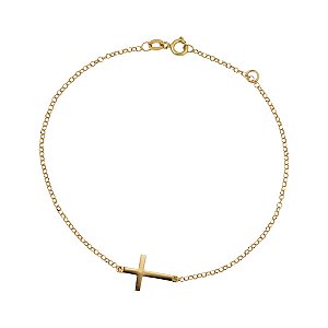 Pulseira Cruz Ouro 18k