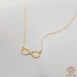Gargantilha Infinito Ouro 18k